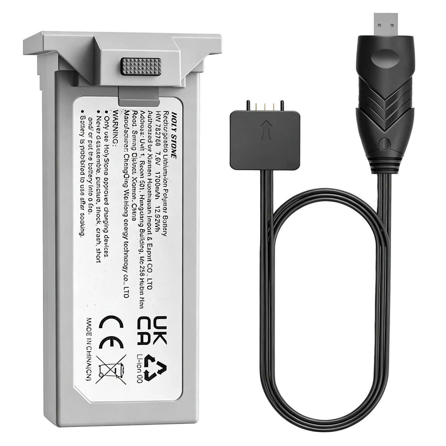 Holy Stone HS440G drone battery with charging cable