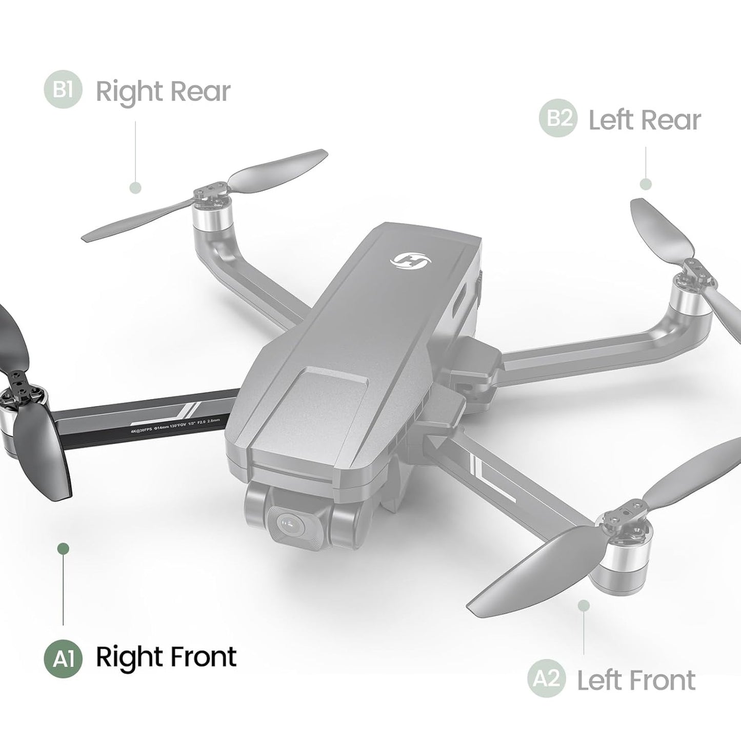 Holy Stone HS720G drone front right arm position