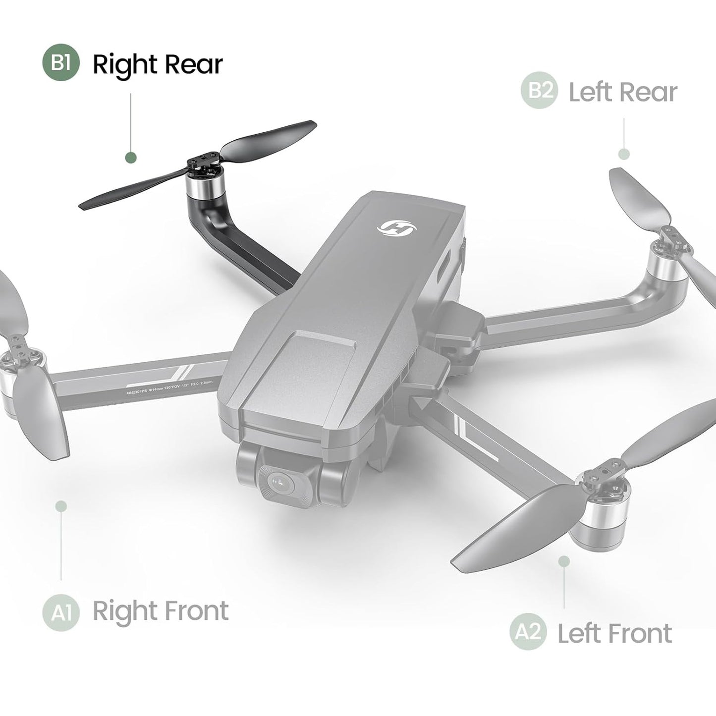 Bras arrière droit pour drone HolyStone HS720G
