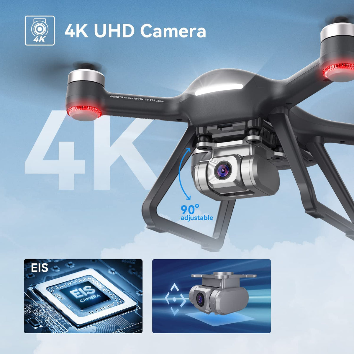 pro drone with 4k uhd camera