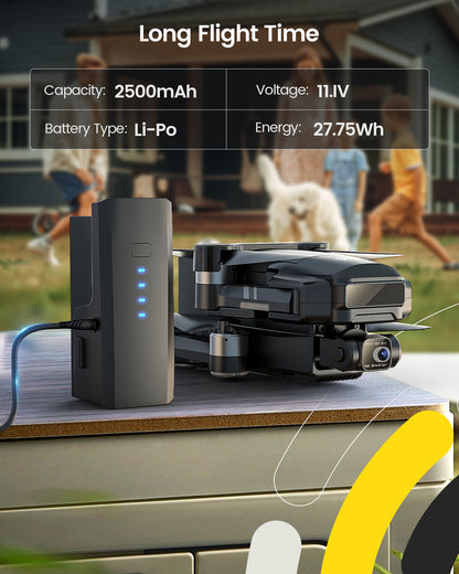 2600mAh modular drone battery with up to 40 minutes of flight time