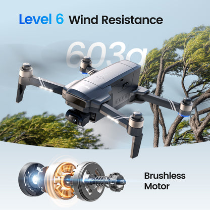 603g brushless motor drone with Level 6 wind resistance
