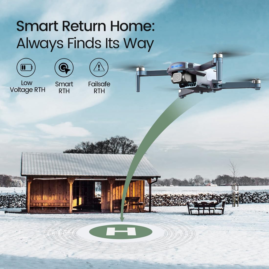 Holy Stone Drone HS360S GREEN (2 Batteris)