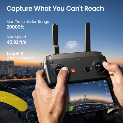 Remote controller showing long-distance HD image transmission up to 20000ft