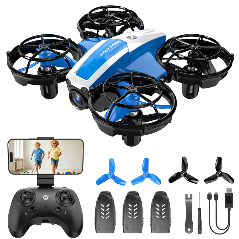 Holy Stone HS210P 1080P camera drone for kids with remote controller and 3 batteries