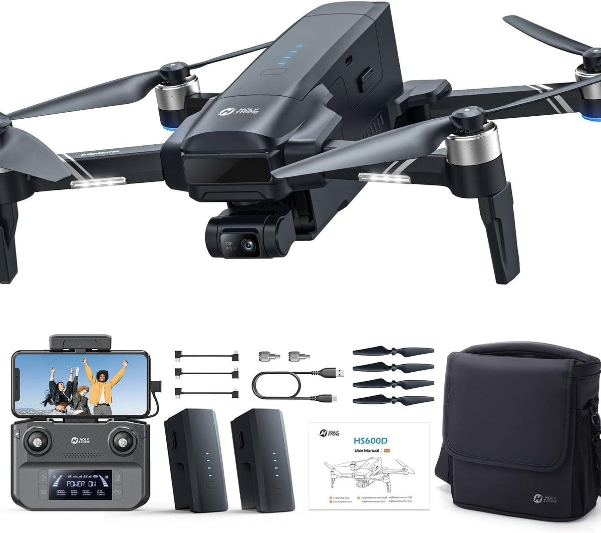 Holy Stone HS600 4K GPS Drone with 2-Axis Gimbal
