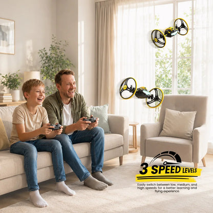 Holy Stone H4831 Multi-Surface Stunt Drone with Wheels
