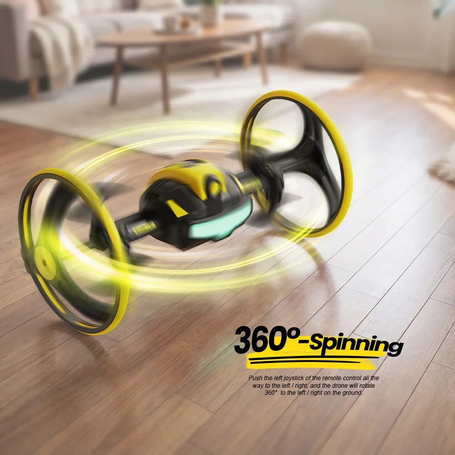 Holy Stone H4831 Multi-Surface Stunt Drone with Wheels