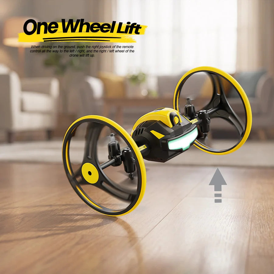 Holy Stone H4831 Multi-Surface Stunt Drone with Wheels