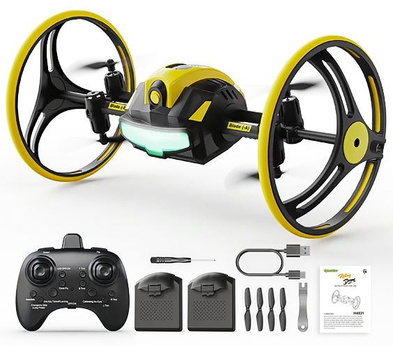 Holy Stone H4831 Multi-Surface Stunt Drone with Wheels