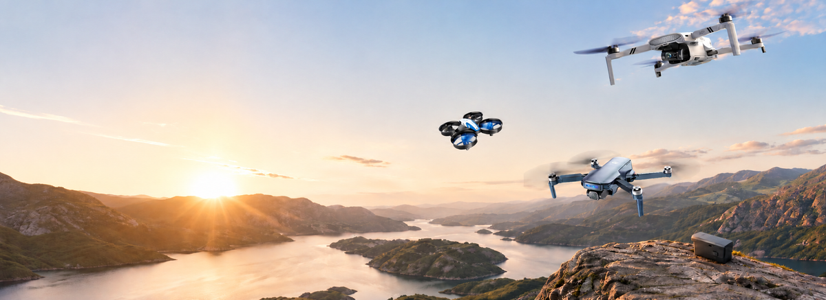 Holy Stone drone lifestyle landscape