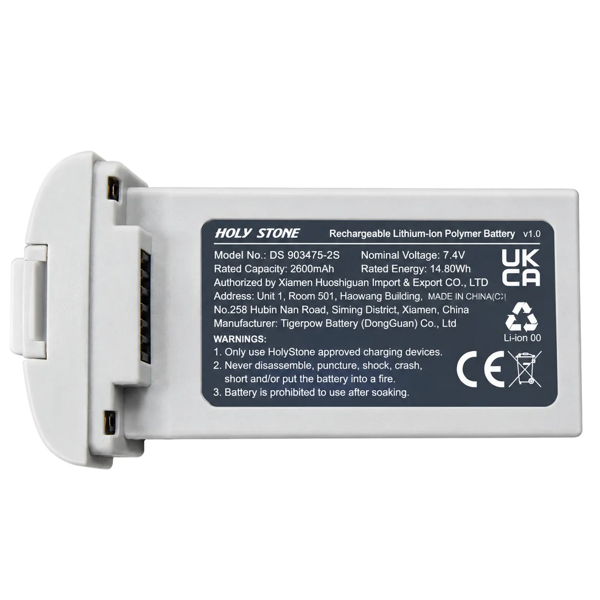 Holy Stone HS360G 7.4V 2000mAh Replacement Drone Battery