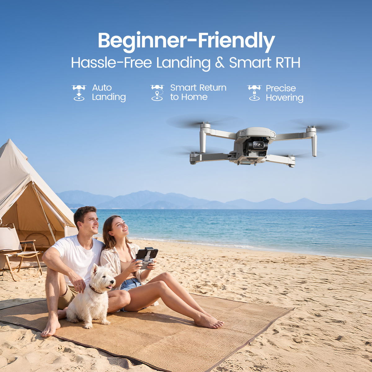 Holy Stone HS360G Beginner-Friendly GPS Drone with Smart Return to Home