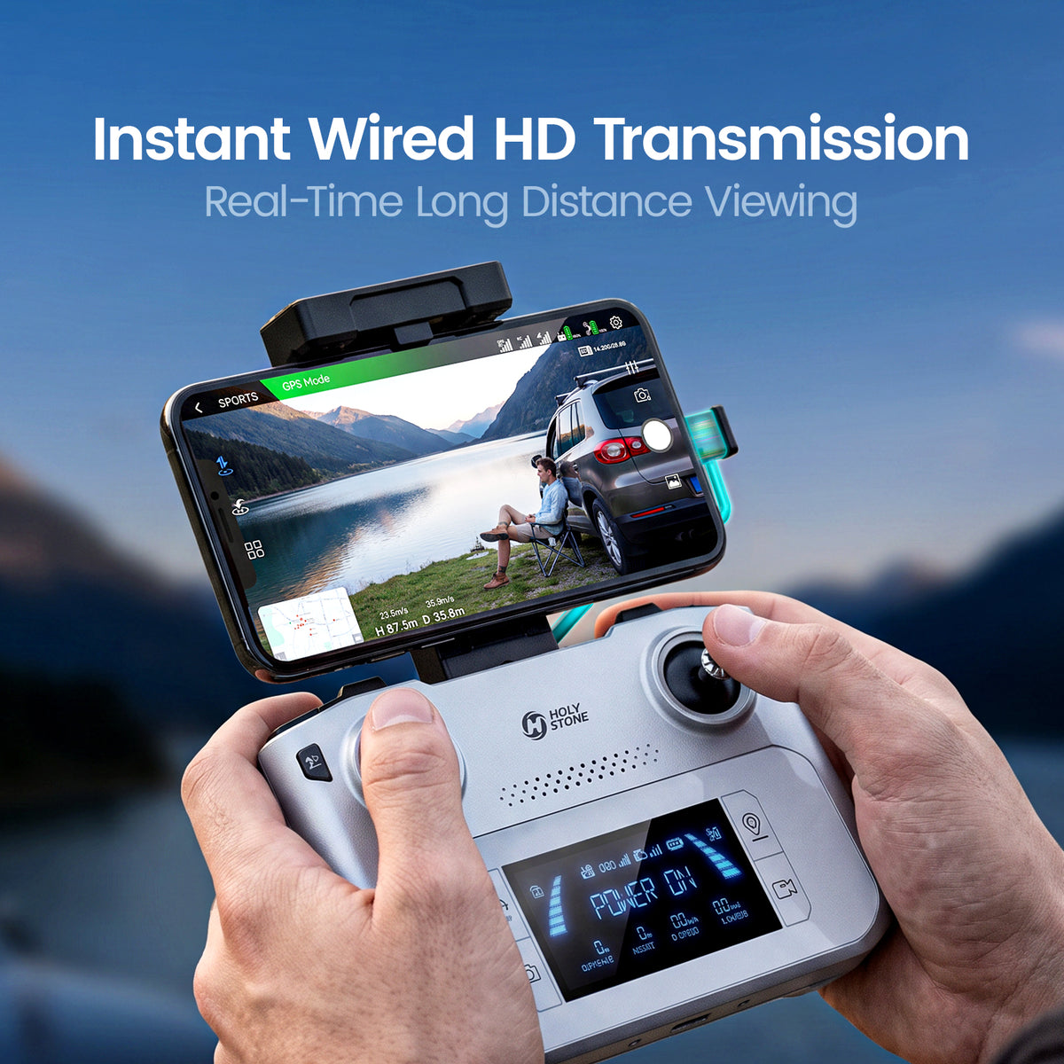 Holy Stone HS360G Remote Controller with Wired Phone Connection