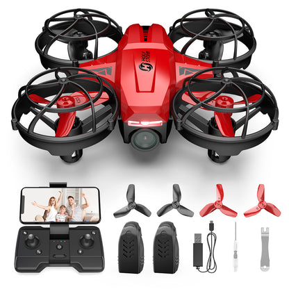 Holy Stone HS420 1080P mini camera drone for kids with remote controller and 2 batteries