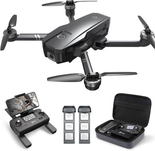 Holy Stone HS720 4K GPS drone with remote controller, two batteries and carrying case