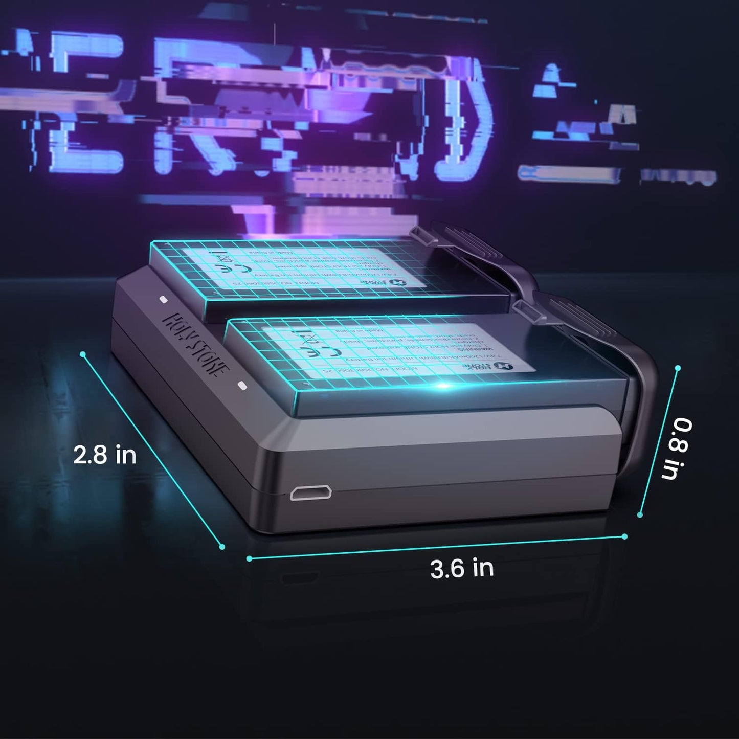 Holy Stone HS110D and HS110G charger dimensions