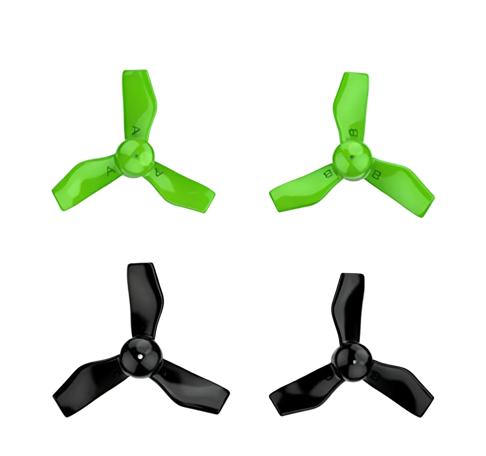 Holy Stone HS210 green drone 3-paddle propellers