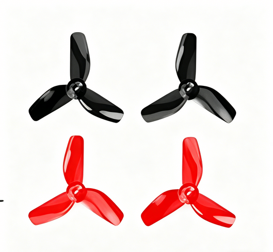 3-Paddle Propellers for HolyStone HS210 Red Drone
