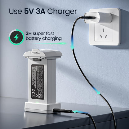 Holy Stone HS360E drone battery with 3 hours fast battery charging