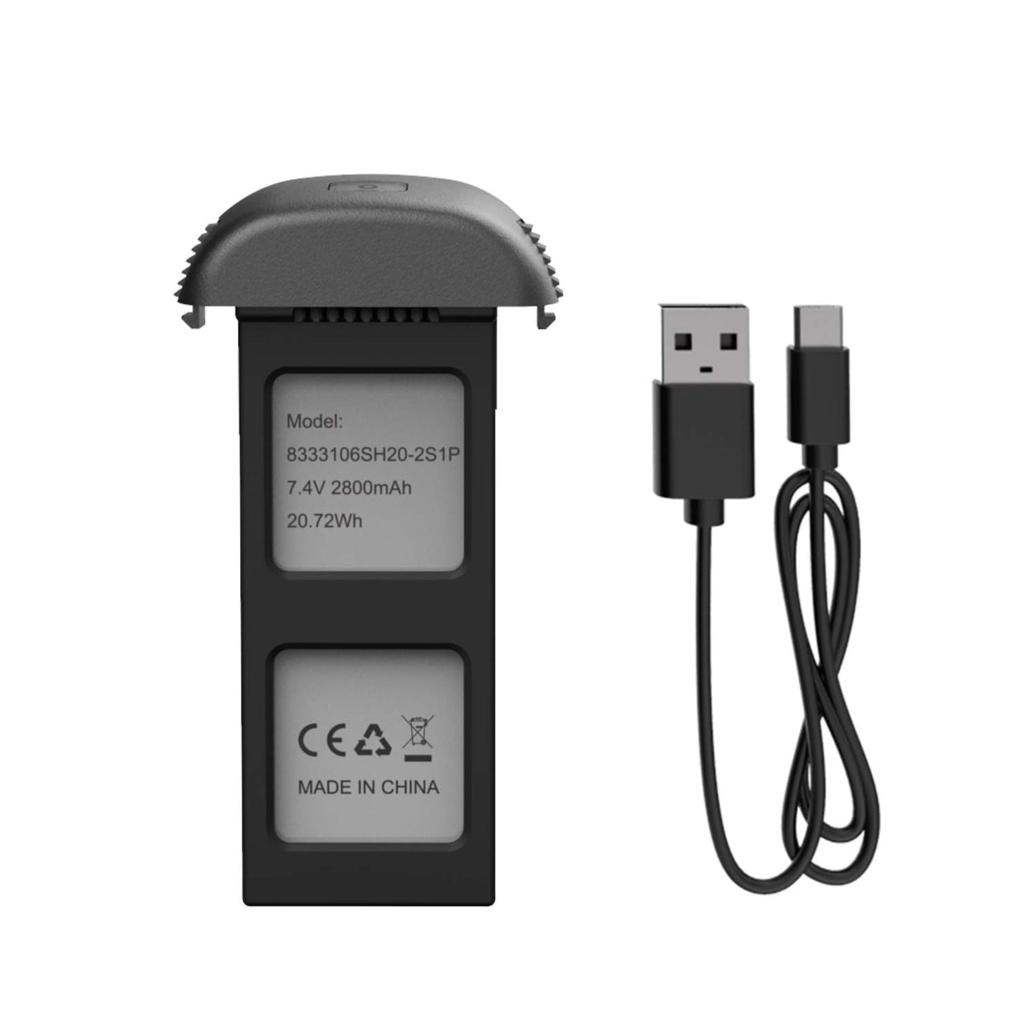 Holy Stone HS700E drone battery with charging cable