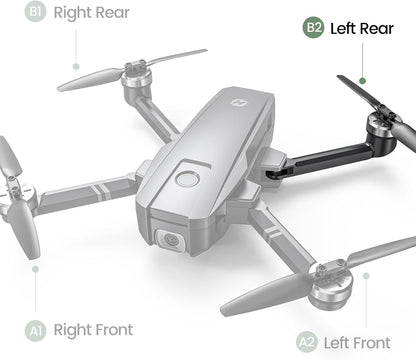 Holy Stone HS720 and HS720E drone rear left arm position