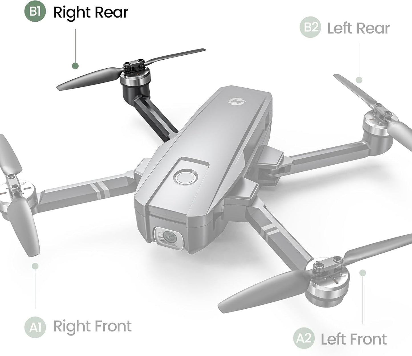 Holy Stone HS720 and HS720E drone rear right arm position