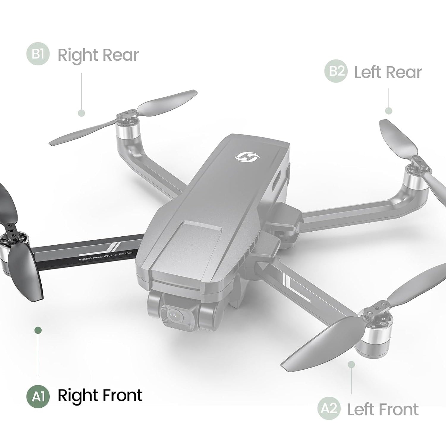 Holy Stone HS720G drone front right arm position