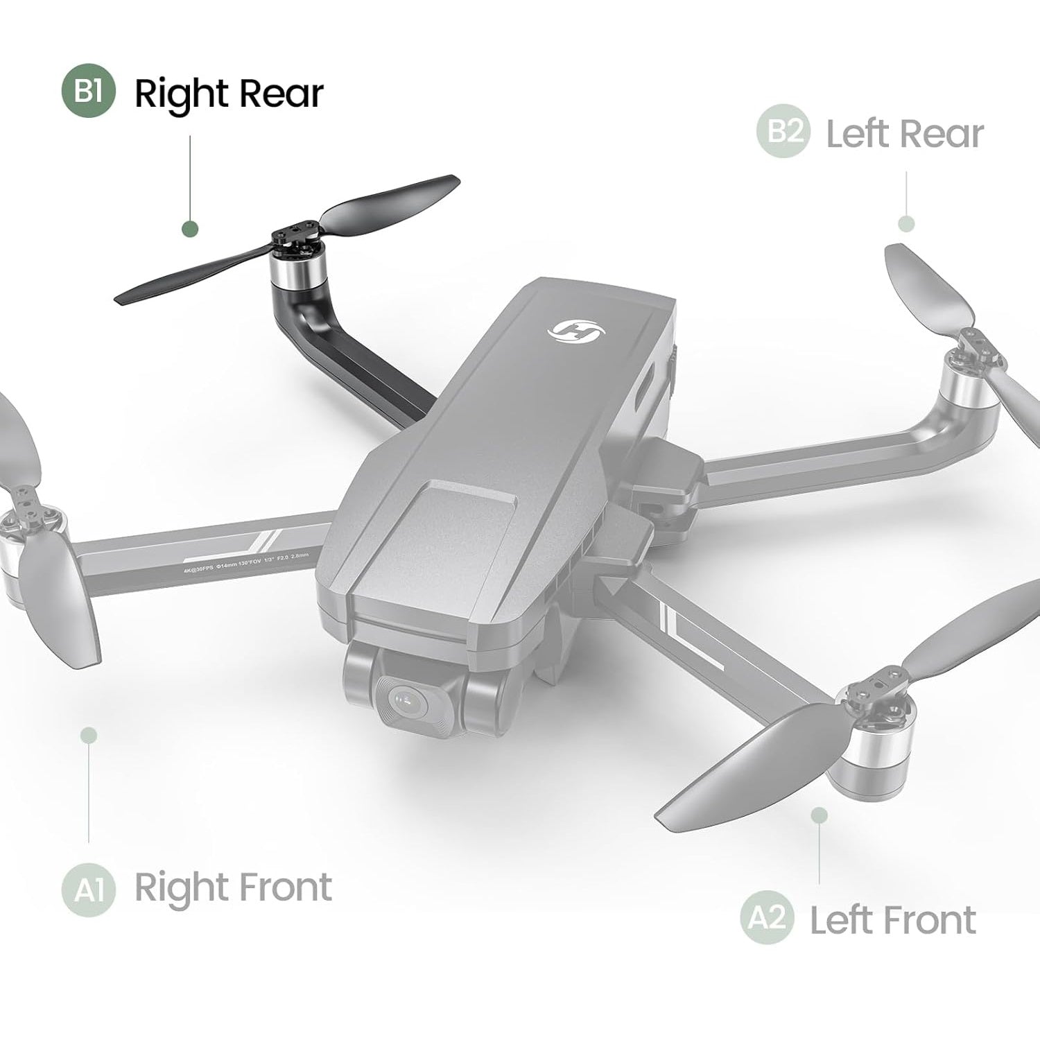 Holy Stone HS720G drone rear right arm position