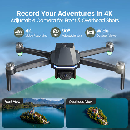 HS175D Plus drone with adjustable 4K camera for front and overhead aerial photography