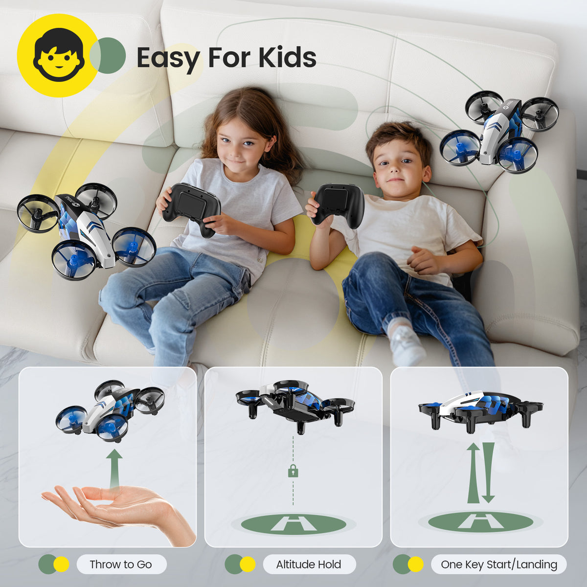 HS210T easy-to-fly beginner drone for kids
